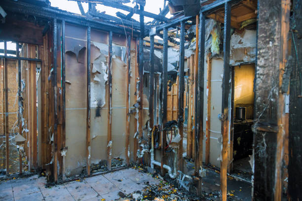 Professional Fire Damage Repair technician working in Blue Jay, OH